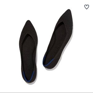 Rothy’s Honeycombs Flat Point Shoe in Black